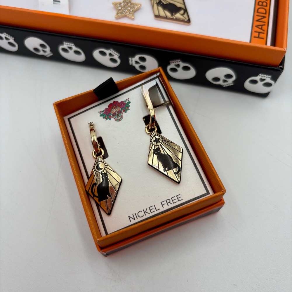 True to Form Handbag Tarot Bag Charm & Earrings Set Halloween Witchy Occult New - Picture 2 of 4